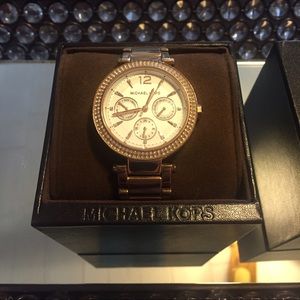 MICHAEL KORS 'Parker' Rose Gold Watch MK5781