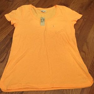 Bright Orange Scoopneck Tee