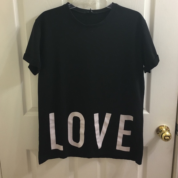 Forever 21 Tops - black graphic T