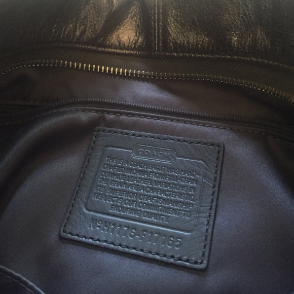 COACH metallic hobo shoulder bag