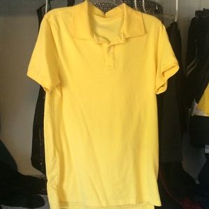 Yellow polo shirt
