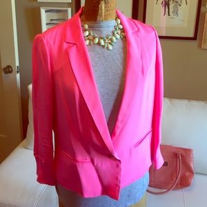 Elizabeth & James Pink Silk Blazer