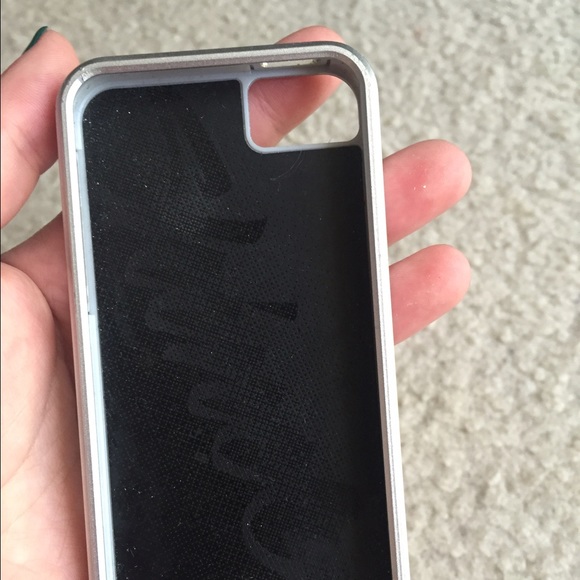 iPhone 5/5s silver-glitter 2 piece case - Picture 3 of 4