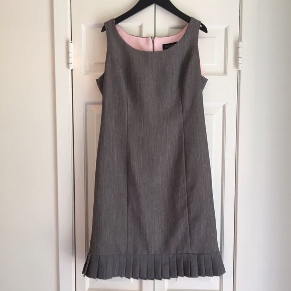 Perceptions New York Grey Pleated Dress