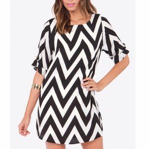 Black & White Chevron Dress
