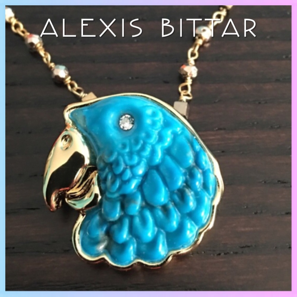 New/Rare Alexis Bittar Parrot Necklace