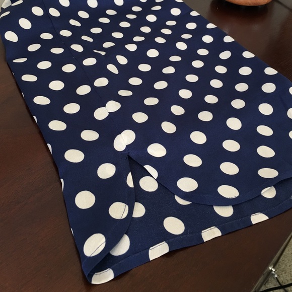 Polka dot satin pencil skirt from Ann Taylor - Picture 2 of 4