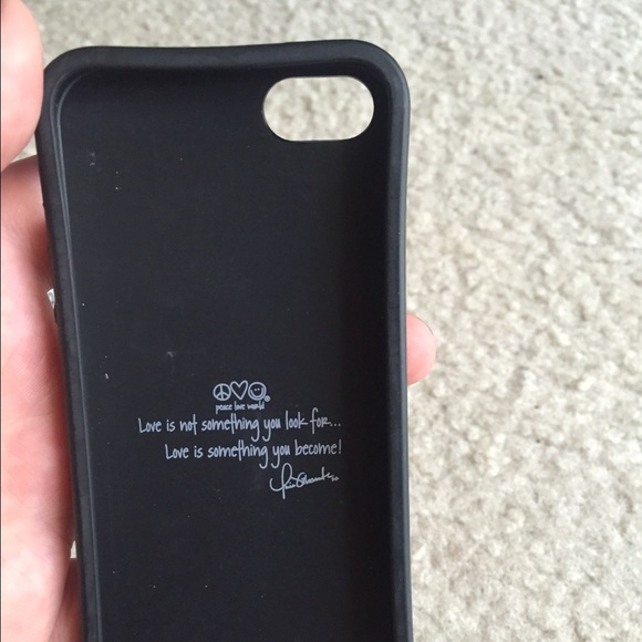 iPhone 5/5s Peace love world rubber case - Picture 3 of 4