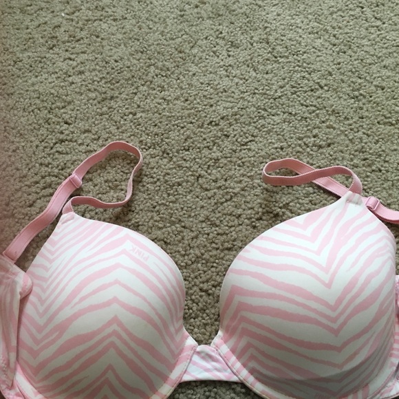 Pink by Victoria secret 34D zebra bra!