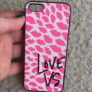 iPhone 5/5s plastic studded cheetah PINK/VS case