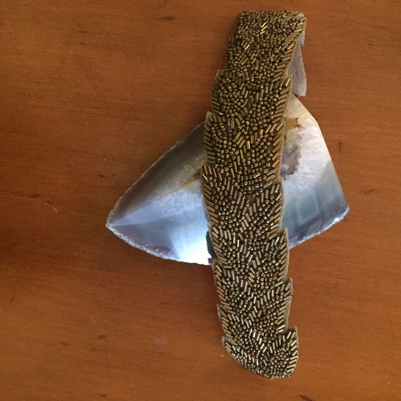 NWT Gold Beaded Headband