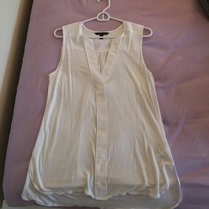 Banana Republic White Sleeveless Top