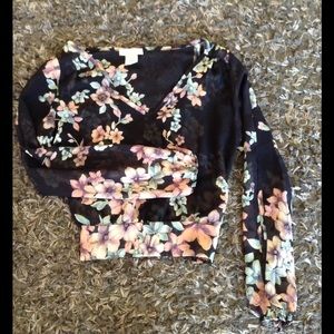 Floral crop top