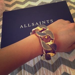 AllSaints .Gold rock bracket ! Wore a few times