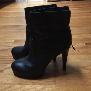 Nine West Aldren Black Tall Booties size 8