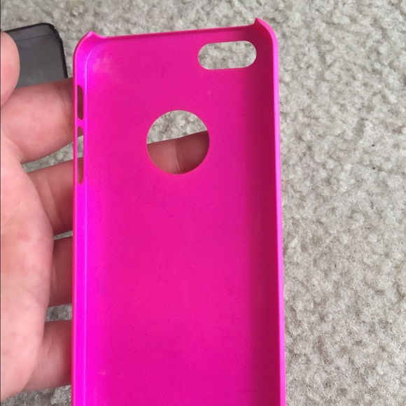 iPhone 5/5s Neon pink plastic case - Picture 2 of 2