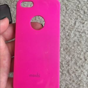 iPhone 5/5s Neon pink plastic case