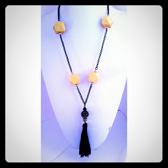 Designer Handmade Long Tassel Necklace