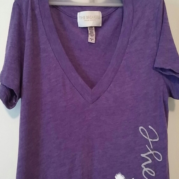 Palm Beach V Neck Tee Size S - Picture 3 of 4