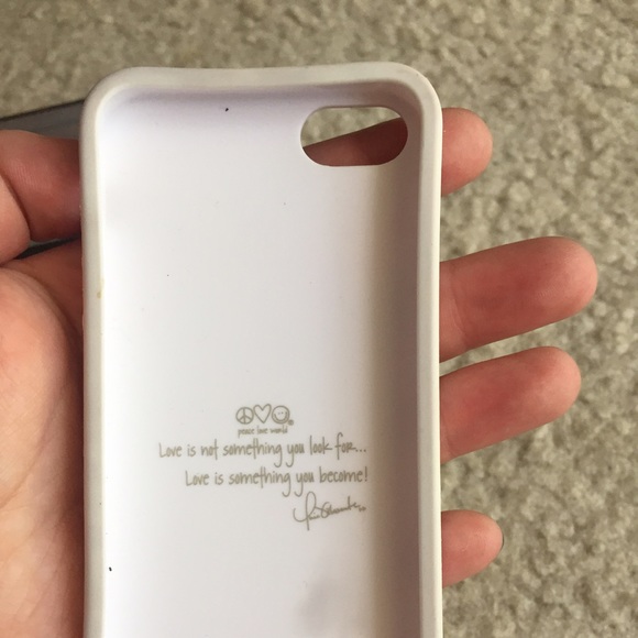 iPhone 5/5s Peace love world rubber case - Picture 3 of 4