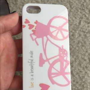 iPhone 5/5s Peace love world rubber case