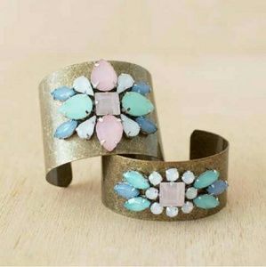 Pastel Gem Cuff Bracelets