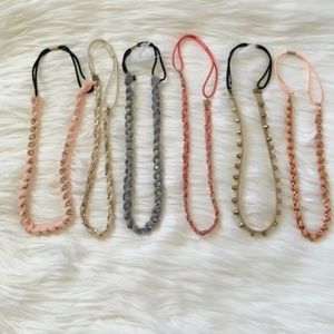 Elastic Headbands - Set of 6