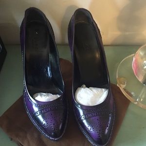Purple Gucci shoes 8.5 Original