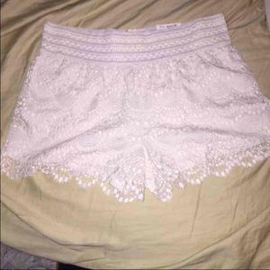 NWT White Lace Shorts