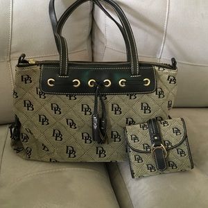 Dooney & Bourke Classic Gray and Black Handbag