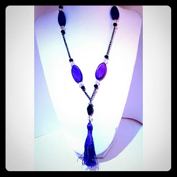 Designer Handmade Long Tassel Necklace