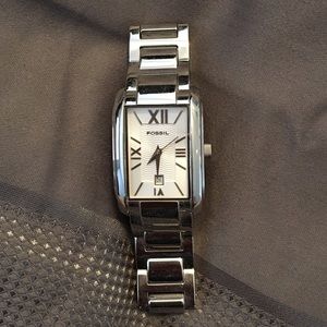 Fossil silver watch
