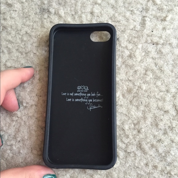 iPhone 5/5s peace love world rubber case - Picture 2 of 2