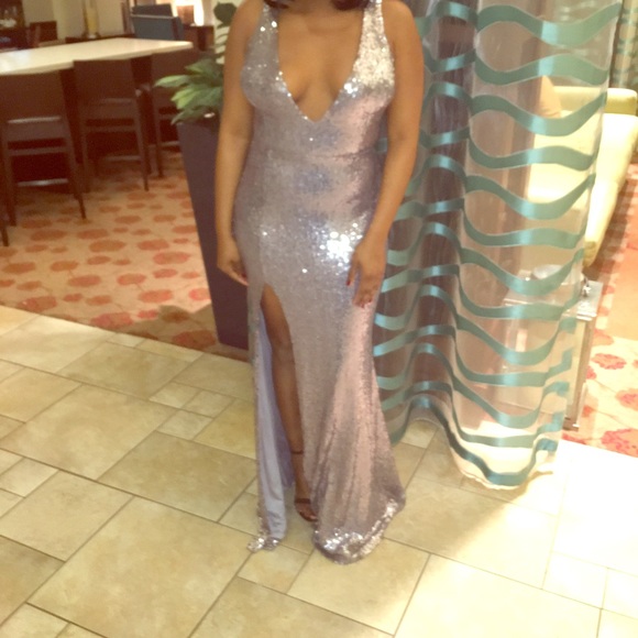 Silver Sequin Dress