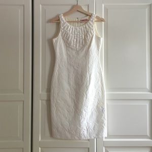 Beaded White Cocktail Dress