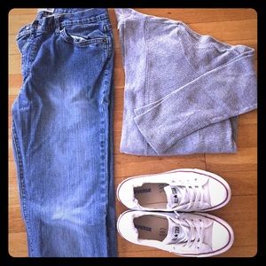 Open cardigan, waffle-knit