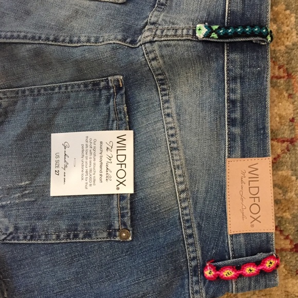 Wildfox Slouchy Boyfriend Shorts Kismet Stripe - Picture 4 of 4