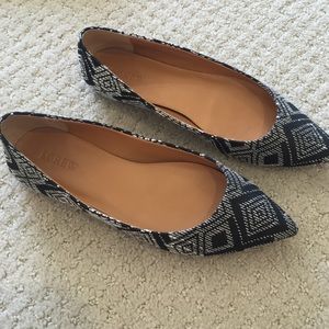 J. Crew print flats