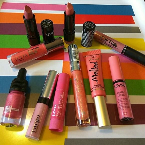 LAST DAY FOR LISTING  AWESOME coral & pink lip lot