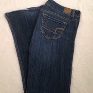 EUC American eagle hipster jeans size 4 long
