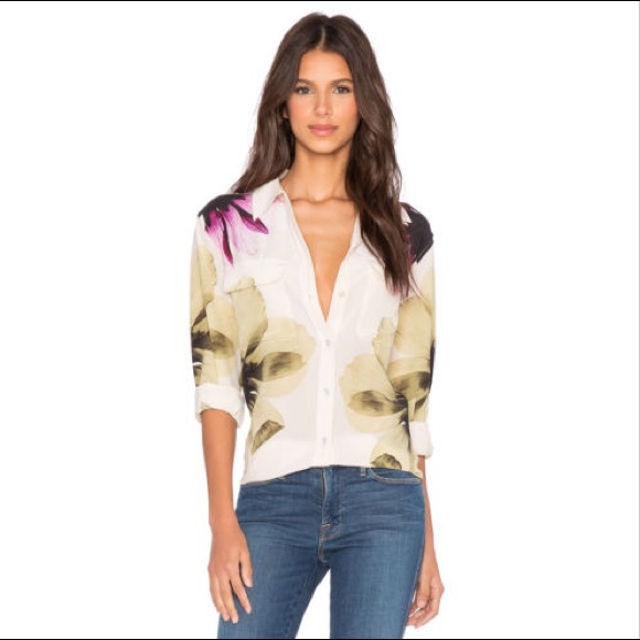 Equipment Tops - Equipment signature silk blouse