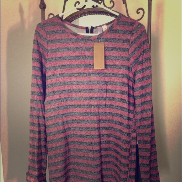 Francesca's medium black and red stripped dress.