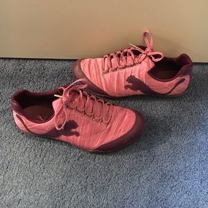 Puma pink and purple sneakers