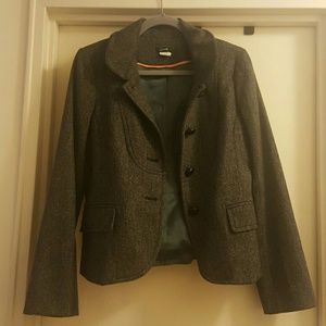 Black and white J. Crew blazer