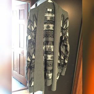 Long Aztec/Tribal Cardigan