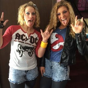 acid washed jean shorts