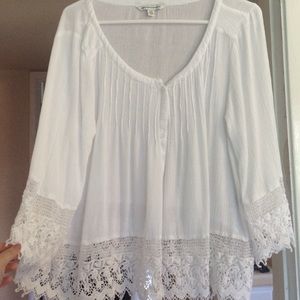White lace cardigan