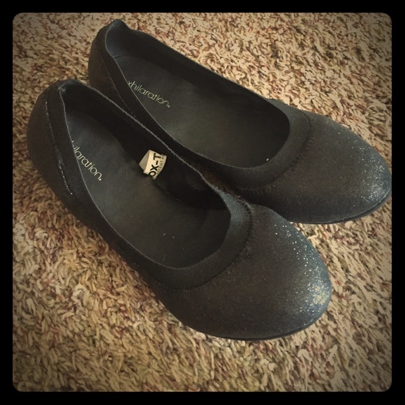 Black sparkle ballet flats- very comfortable! - Picture 1 of 2