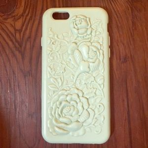iPhone 6/6s case rubberized 3D flower sea glass