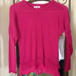 Pink, long sleeve shirt